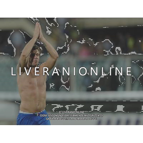 Qualificazioni ai Campionati Europei UEFA EURO 2012 Gruppo C Firenze - 07.09.2010 Italia-Far Oer Nella Foto:antonio cassano esultanza a fine gara /Ph.Vitez-Ag. Aldo Liverani