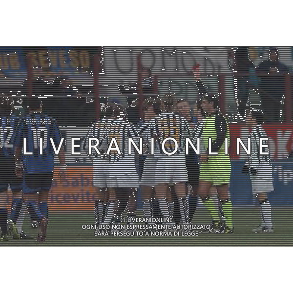 Inter-Juventus Coppa Italia semifinale ritorno Tim Cup 12/02/2004 nella foto espulsione di ivan cordoba* foto marco luzzani/Agenzia Aldo liverani