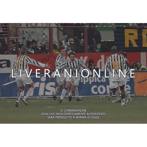 Inter-Juventus Coppa Italia semifinale ritorno Tim Cup 12/02/2004 nella foto esultanza di alessandro del piero dopo il gol* foto marco luzzani/Agenzia Aldo liverani