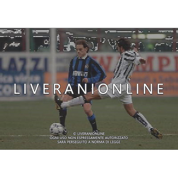 Inter-Juventus Coppa Italia semifinale ritorno Tim Cup 12/02/2004 nella foto francisco farinos e del piero alessandro* foto marco luzzani/Agenzia Aldo liverani