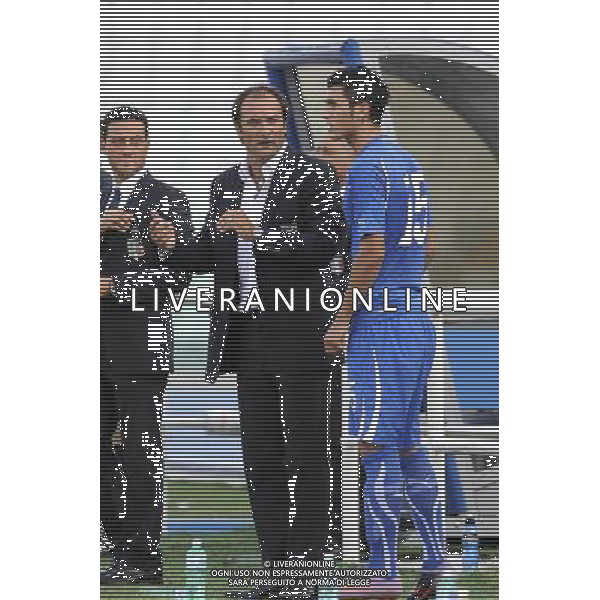 Pescara - 07/09/2010 - Stadio \'Adriatico\' - Qualificazioni Campionato Europeo Under 21 2011 - Italia vs Galles - nella foto: Pierluigi CASIRAGHI e Roberto SORIANO ph. Corradetti / ©Aldo Liverani Sas