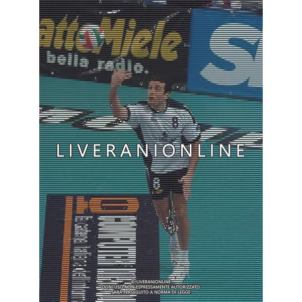 LA SPEZIA 11/02/04 FINAL EIGHT COPPA ITALIA SISLEY TREVISO-UNIMADE PARMA nella foto castellano maurizio ph gigi arcaini/ag.aldo liverani