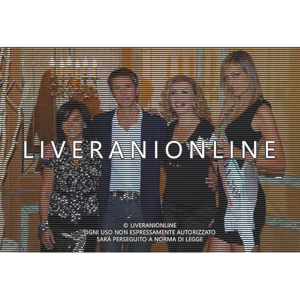 MILANO 8/9/2010 WESTIN PALACE P.zza della REPUBBLICA CONFERENZA STAMPA PRESENTAZIONE MISS ITALIA 2010 NELLA FOTO PATRIZIA MIRIGLIANI, EMANUELE FILIBERTO DI SAVOIA, MILLY CARLUCCI E MARIA PERRUSI MISS ITALIA 2009 FOTO ROMANO/AG ALDO LIVERANI