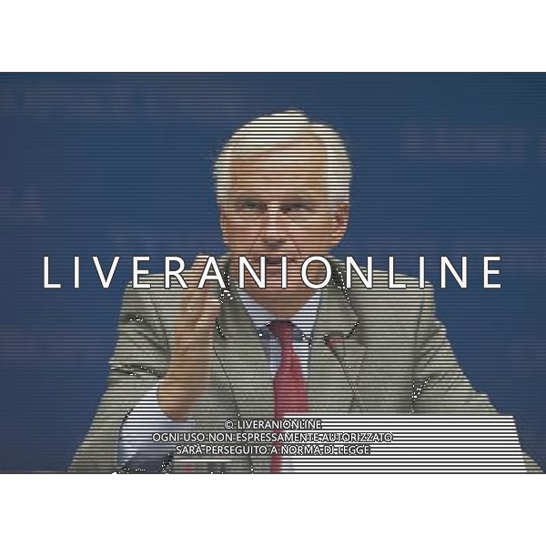 Michel Barnier european commissioner for Internal Market and Services holds a press conference after EU finance ministers council ( ECOFIN ) at European Council headquarters in Brussels, Belgium on 2010-09-07 by Wiktor Dabkowski Riunione e Conferenza Stampa dei ministri delle finanze dell\'Eurogruppo presso la sede del Consiglio europeo a Bruxelles, in Belgio 07/09/2010