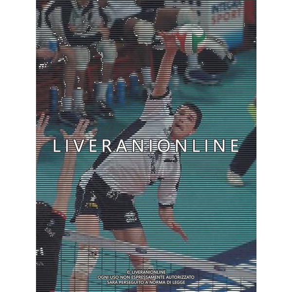 LA SPEZIA 11/02/04 FINAL EIGHT COPPA ITALIA SISLEY TREVISO-UNIMADE PARMA nella foto omrecen igor ph gigi arcaini/ag.aldo liverani