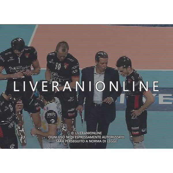 LA SPEZIA 11/02/04 FINAL EIGHT COPPA ITALIA SISLEY TREVISO-UNIMADE PARMA nella foto time out sisley ph gigi arcaini/ag.aldo liverani