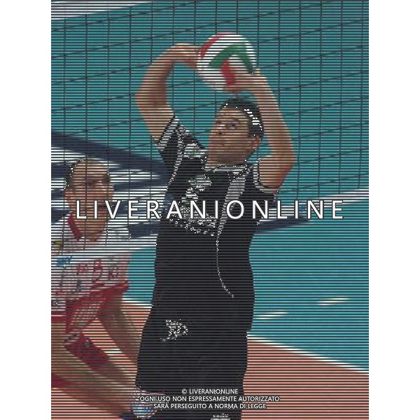 LA SPEZIA 12/02/04 FINAL EIGHT COPPA ITALIA 2003/04 LUBE MACERATA-EDILBASSO PADOVA nella foto coscione manuel ph gigi arcaini/ag.aldo liverani