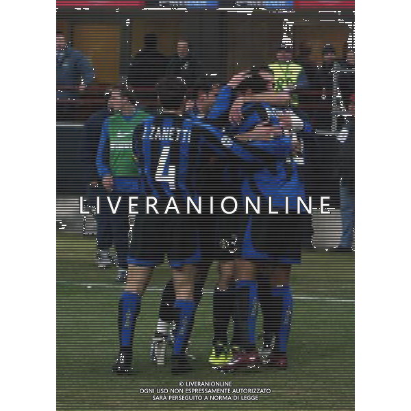 milano 12/02/04 inter-juventus coppa italia tim cup nella foto esultanza inter ph junior belardo / ag aldo liverani s.a.s