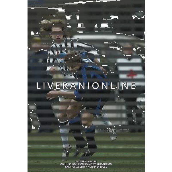 milano 12/02/04 inter-juventus coppa italia tim cup nella foto thomas helveg e nedved pavel ph junior belardo / ag aldo liverani s.a.s