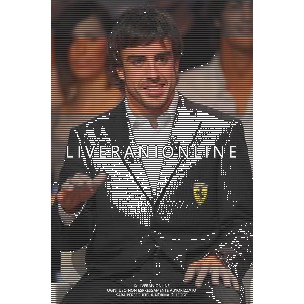 La \'Domenica Sportiva\' Trasmissione Televisiva del 12/09/2010 nella foto Fernando Alonso ©Romano/Agenzia Aldo Liverani Sas