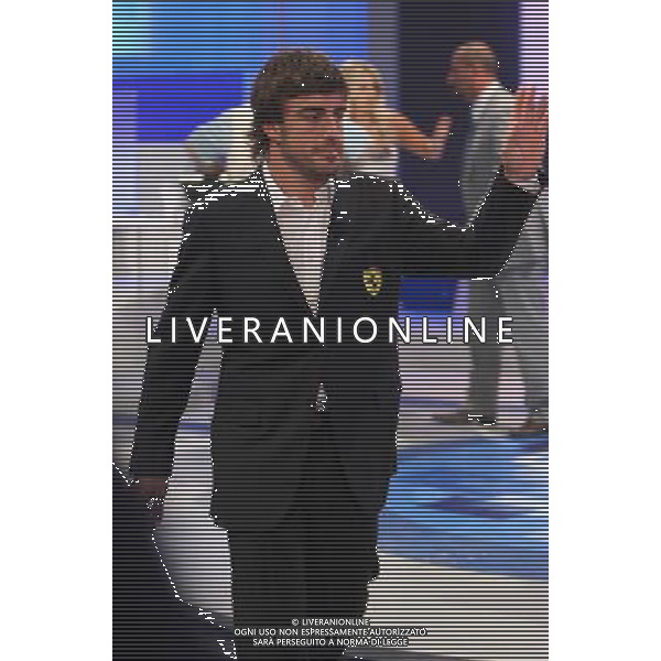 La \'Domenica Sportiva\' Trasmissione Televisiva del 12/09/2010 nella foto Fernando Alonso ©Romano/Agenzia Aldo Liverani Sas