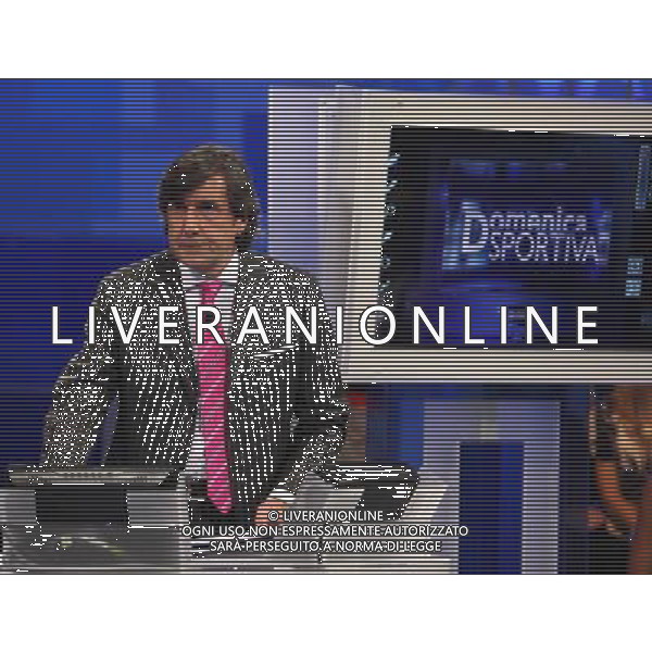 La \'Domenica Sportiva\' Trasmissione Televisiva del 12/09/2010 nella foto Marco Civoli ©Romano/Agenzia Aldo Liverani Sas