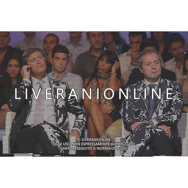 La \'Domenica Sportiva\' Trasmissione Televisiva del 12/09/2010 nella foto Giuseppe Dossena e Fulvio Collovati ©Romano/Agenzia Aldo Liverani Sas