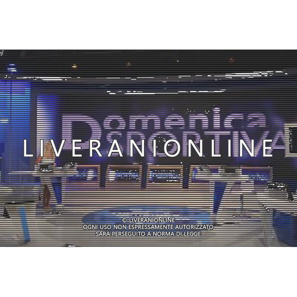 La \'Domenica Sportiva\' Trasmissione Televisiva del 12/09/2010 nella foto Paola Ferrari nello studio ©Romano/Agenzia Aldo Liverani Sas