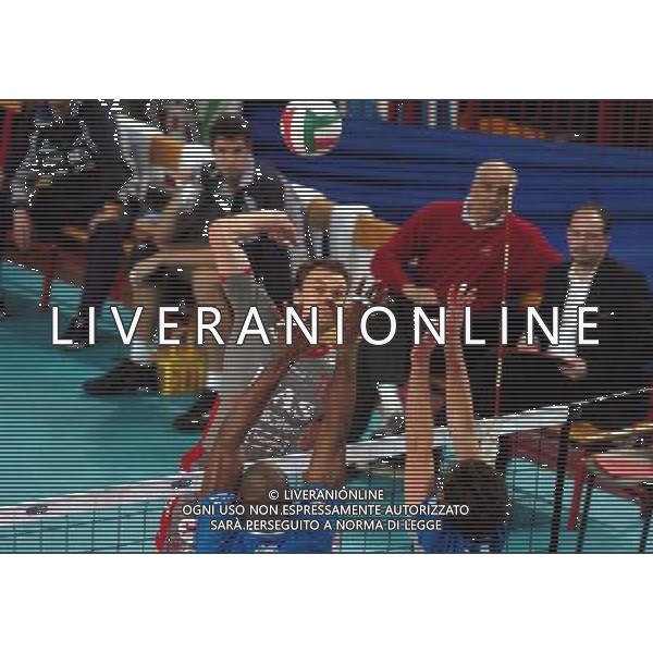 LA SPEZIA 11/02/04 FINAL EIGHT COPPA ITALIA 2003/04 ITAS DIATEC TRENTINO-NOICOM CUNEO nella foto choulepov igor ph gigi arcaini/ag.aldo liverani