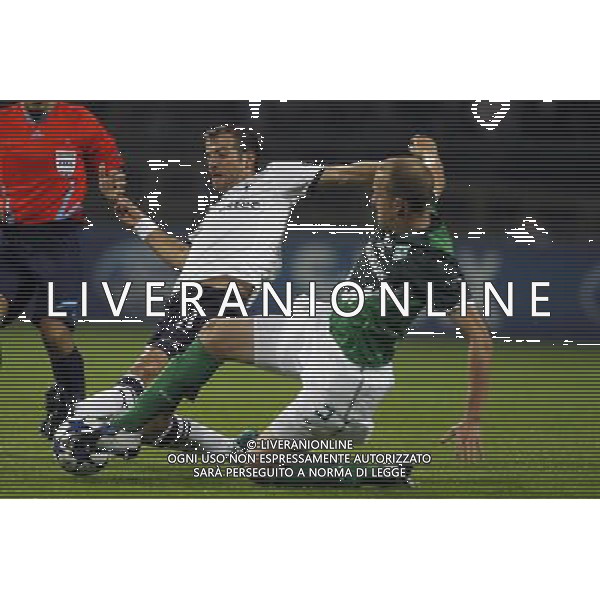 CHAMPIONS LEAGUE 2010/2011 WERDER BREMA Tottenham CALCIO 14.09.2010 Champions League SV Werder Bremen - Tottenham Hotspurs nella foto Rafael Raphael van der Vaart - Petri Pasanen ©firosportphoto/AG.ALDO LIVERANI SAS ITALY ONLY