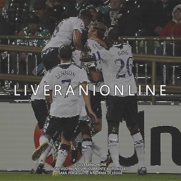 FuÃŸball,Fussball, 14.09.2010 CHAMPIONS LEAGUE 2010/2011 WERDER BREMA Tottenham CALCIO 14.09.2010 Champions League SV Werder Bremen - Tottenham Hotspurs nella foto l\'esultanza dopo il gol di Peter Crouch ©firosportphoto/AG.ALDO LIVERANI SAS ITALY ONLY