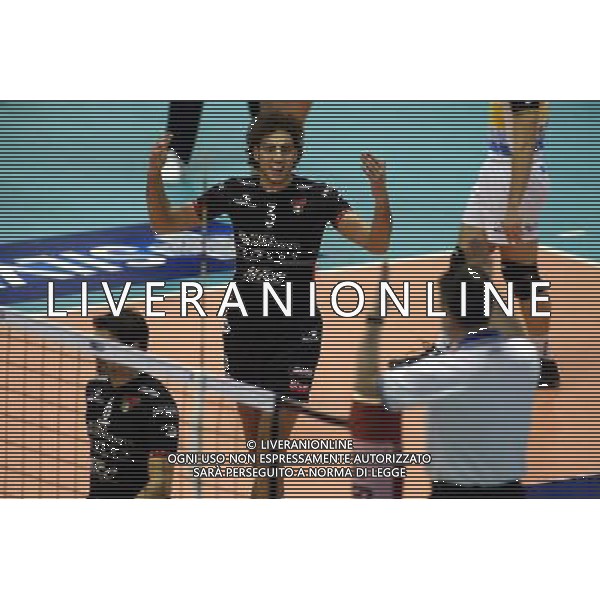 Firenze 14/02/2004 Sisley Treviso- Icom Latina Volley semifinali Tim Coppa Italia A1 nella foto Alessandro Fei foto gianni nucci/agenzia Aldo Liverani