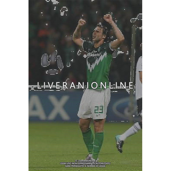 BREMA 14.09.2010 MECZ 1. KOLEJKA GRUPA A LIGA MISTRZOW SEZON 2010/11: WERDER BREMA - TOTTENHAM LONDYN --- CHAMPIONS LEAGUE MATCH GROUP A: WERDER BREMEN - TOTTENHAM HOTSPUR FC HUGO ALMEIDA WERDER BREMA TOTTENHAM FOT. NEWSPIX/ALDO LIVERANI SAS ITALY ONLY *** Local Caption *** .