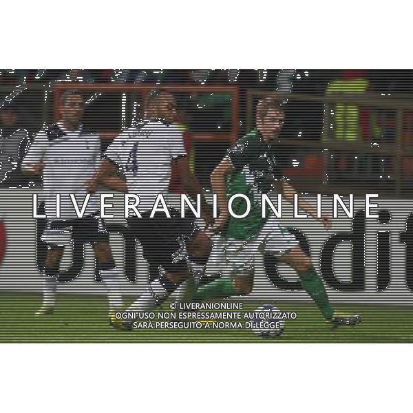 BREMA 14.09.2010 MECZ 1. KOLEJKA GRUPA A LIGA MISTRZOW SEZON 2010/11: WERDER BREMA - TOTTENHAM LONDYN 2:2 --- CHAMPIONS LEAGUE MATCH GROUP A: WERDER BREMEN - TOTTENHAM HOTSPUR FC 2:2 YOUNES KABOUL AARON HUNT WERDER BREMA TOTTENHAM FOT. NEWSPIX/ALDO LIVERANI SAS ITALY ONLY *** Local Caption *** .