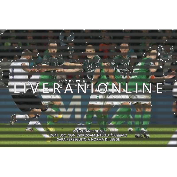 BREMA 14.09.2010 MECZ 1. KOLEJKA GRUPA A LIGA MISTRZOW SEZON 2010/11: WERDER BREMA - TOTTENHAM LONDYN 2:2 --- CHAMPIONS LEAGUE MATCH GROUP A: WERDER BREMEN - TOTTENHAM HOTSPUR FC 2:2 YOUNES KABOUL MARKO ARNAUTOVIC PETRI PASANEN SANDRO WAGNER TORSTEN FRINGS WERDER BREMA TOTTENHAM FOT. NEWSPIX/ALDO LIVERANI SAS ITALY ONLY *** Local Caption *** .