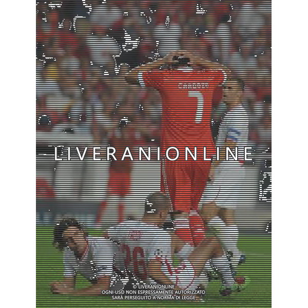 20100914: LISBON, PORTUGAL - SL Benfica vs Hapoel Tel Aviv FC: UEFA Champions League 2010/2011 - Group Stage. In picture: Cardozo (Benfica). FOTO: CITYFILES/NEWSPIX.PL/ag.ALDO LIVERANI sas italy *** Local Caption *** ,