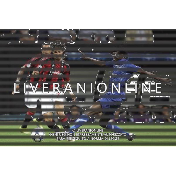 Milan - Auxerre Champions League 15/09/2010 nella foto alexandre pato e ndiga ©luzzani/Agenzia Aldo Liverani Sas