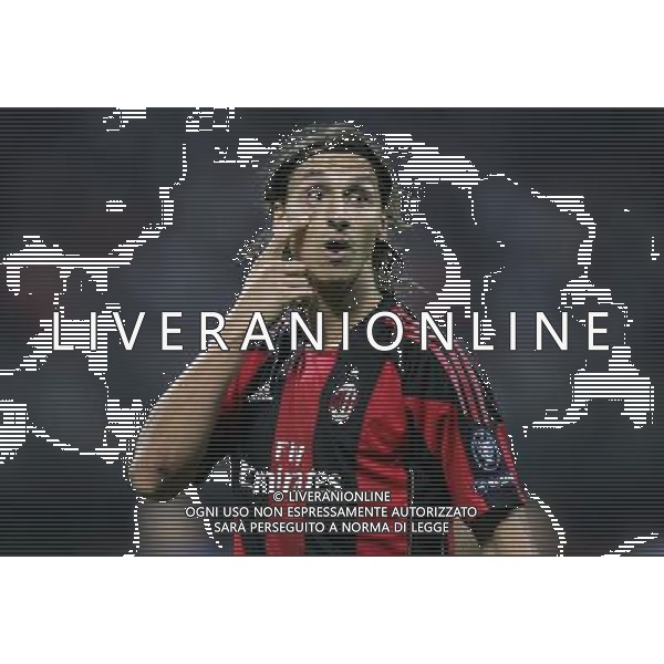 Milan - Auxerre Champions League 15/09/2010 nella foto zlatan ibrahimovic ©luzzani/Agenzia Aldo Liverani Sas