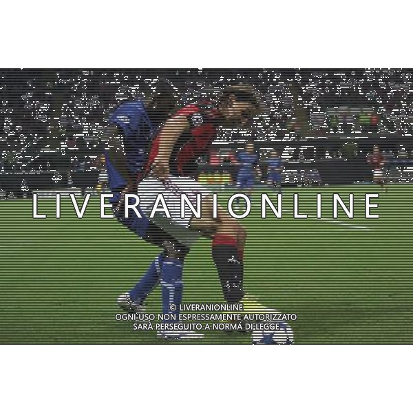Milan - Auxerre Champions League 15/09/2010 nella foto zlatan ibrahimovic e coulibaly ©luzzani/Agenzia Aldo Liverani Sas