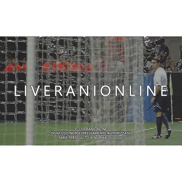 Milan - Auxerre Champions League 15/09/2010 nella foto uno dei 2 guardalinee aggiunti sulla linea di fondo campo ©luzzani/Agenzia Aldo Liverani Sas