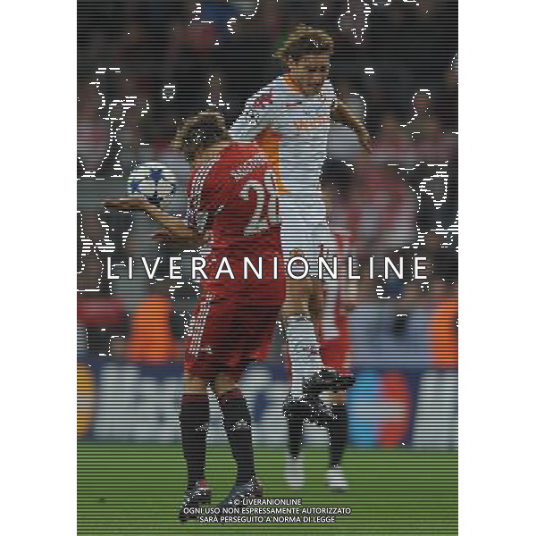 UEFA Champions League 2010/2011 Gruppo E Monaco (Germania) - 15.09.2010 Bayern Monaco-Roma Nella Foto:francesco totti e badstuber /Ph.Vitez-Ag. Aldo Liverani