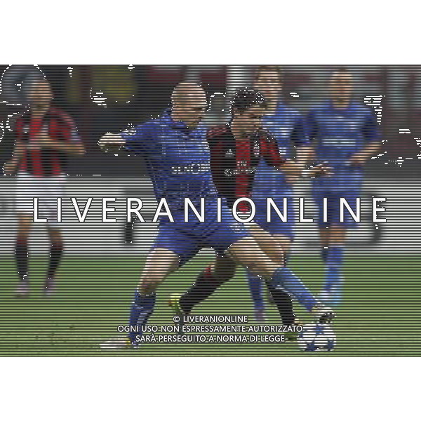 Milan - Auxerre Champions League 15/09/2010 nella foto alexander pato e grichting ©luzzani/Agenzia Aldo Liverani Sas