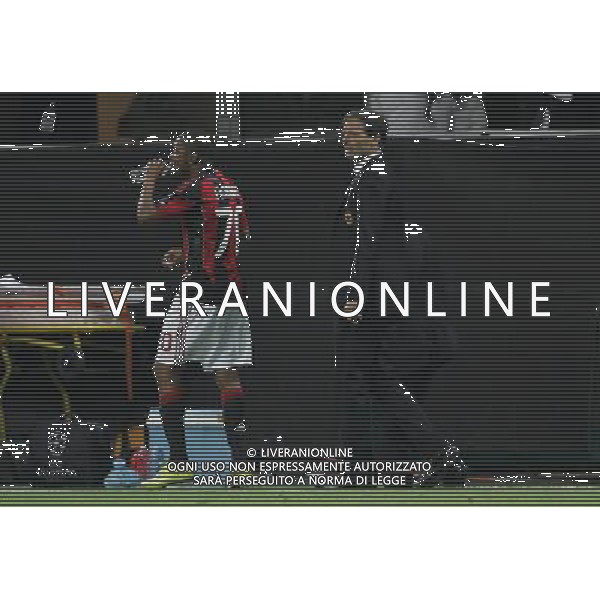 Milan - Auxerre Champions League 15/09/2010 nella foto massimiliano allegri e robinho ©luzzani/Agenzia Aldo Liverani Sas