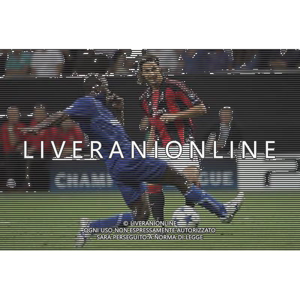 Milan - Auxerre Champions League 15/09/2010 nella foto il secondo gol di zlatan ibrahimovic ©luzzani/Agenzia Aldo Liverani Sas