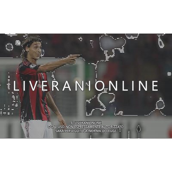 Milan - Auxerre Champions League 15/09/2010 nella foto esultanza di zlatan ibrahimovic a fine gara ©luzzani/Agenzia Aldo Liverani Sas