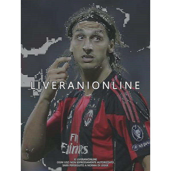 Milano 15-09-2010 Champions League 2010/11 Milan-Auxerre 2:0 nella foto zlatan ibrahimovic ph marco luzzani/ag aldo liverani s.a.s.