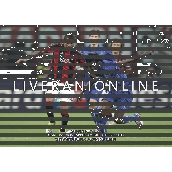Milano 15-09-2010 Champions League 2010/11 Milan-Auxerre 2:0 nella foto delvin ndinga e kevin-prince boateng ph marco luzzani/ag aldo liverani s.a.s.