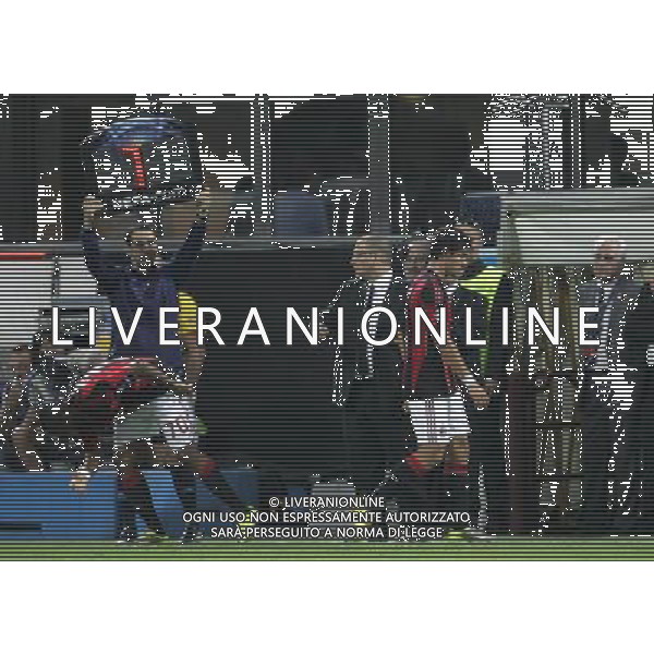 Milano 15-09-2010 Champions League 2010/11 Milan-Auxerre 2:0 nella foto pato lascia il campo sostituto da robinho ph marco luzzani/ag aldo liverani s.a.s.