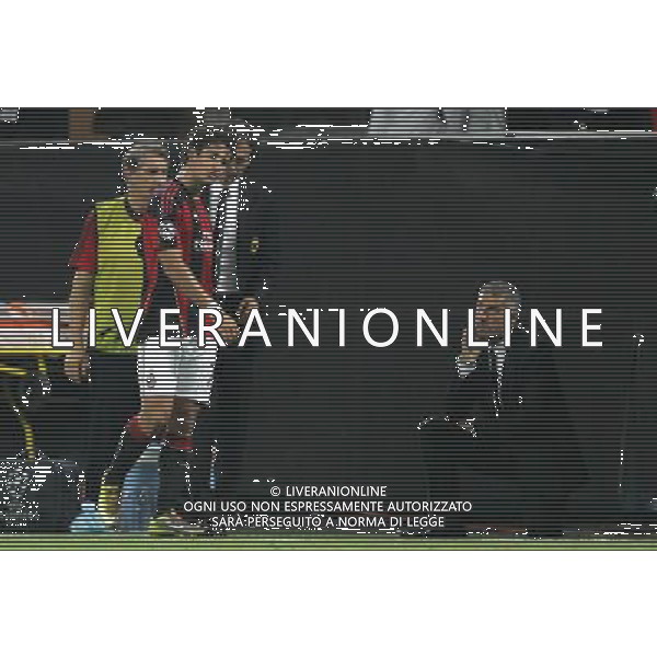 Milano 15-09-2010 Champions League 2010/11 Milan-Auxerre 2:0 nella foto pato con massimiliano allegri ph marco luzzani/ag aldo liverani s.a.s.
