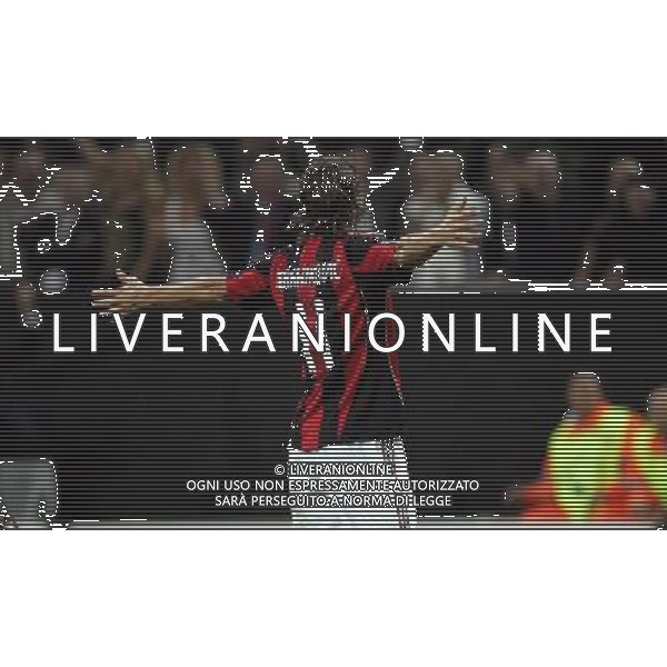 Milano 15-09-2010 Champions League 2010/11 Milan-Auxerre 2:0 nella foto l\'esultanza di zlatan ibrahimovic dopo il gol ph marco luzzani/ag aldo liverani s.a.s.