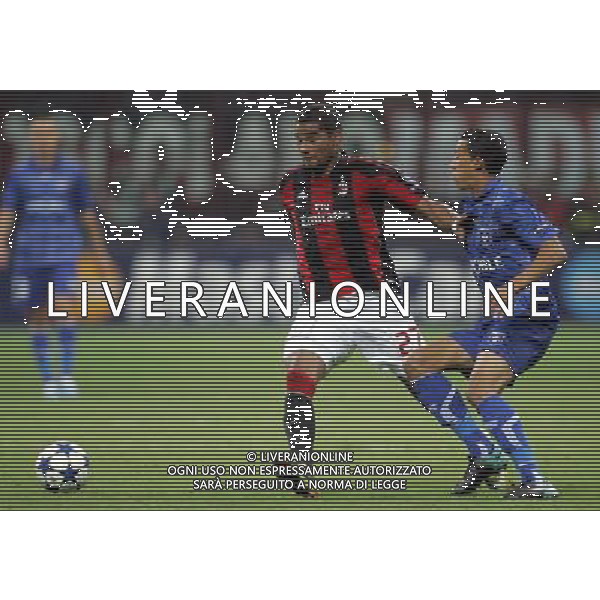 Milano 15-09-2010 Champions League 2010/11 Milan-Auxerre 2:0 nella foto kevin-prince boateng e kamel chafni ph marco luzzani/ag aldo liverani s.a.s.