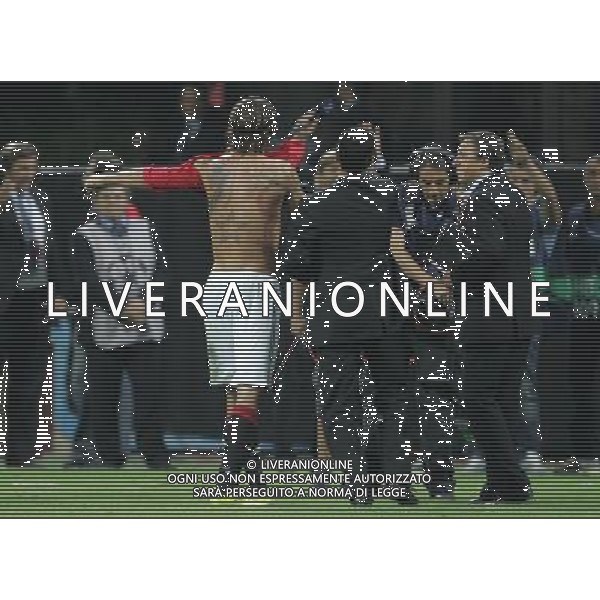 Milano 15-09-2010 Champions League 2010/11 Milan-Auxerre 2:0 nella foto zlatan ibrahimovic ph marco luzzani/ag aldo liverani s.a.s.