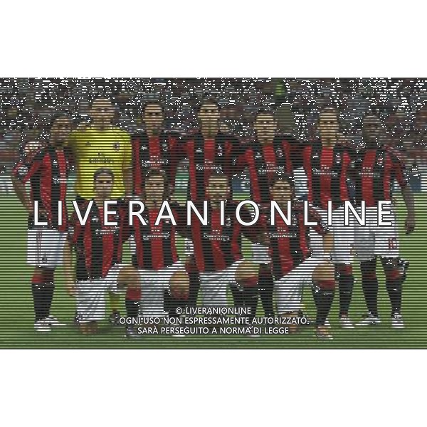 Milano 15-09-2010 Champions League 2010/11 Milan-Auxerre 2:0 nella foto squadra formazione milan ph marco luzzani/ag aldo liverani s.a.s.