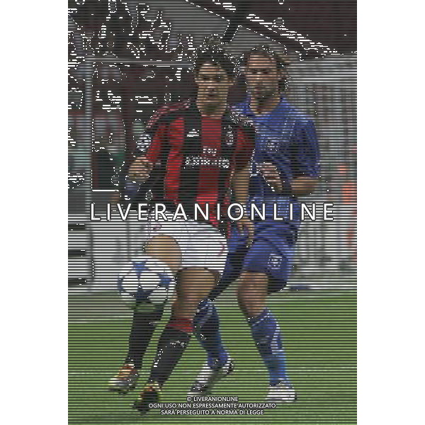 Milano 15-09-2010 Champions League 2010/11 Milan-Auxerre 2:0 nella foto pato e cedric hengbart ph marco luzzani/ag aldo liverani s.a.s.