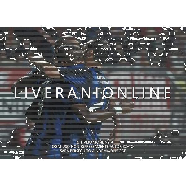 UEFA Champions League 2010/2011 Gruppo A Enschede (Olanda) - 14.09.2010 Twente-Inter Nella Foto:Samuel ETO\'O-Goran PANDEV-MAICON /Ph.Vitez-Ag. Aldo Liverani