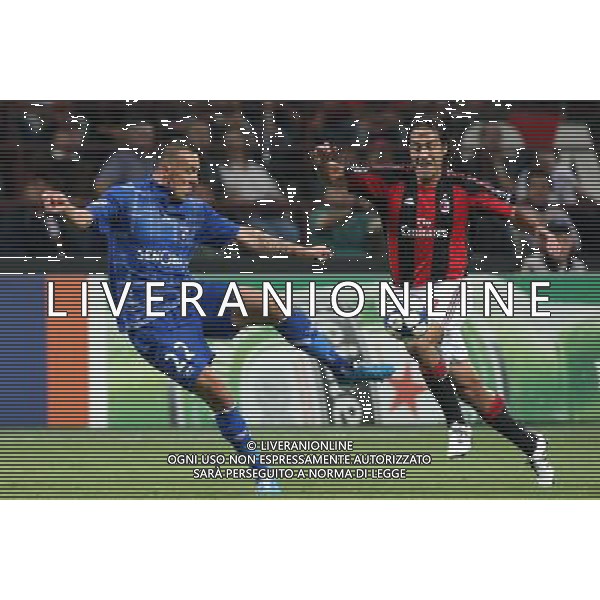 MILANO 15.09.2010-CHAMPIONS LEAGUE MATCH GROUP G MILAN - AJ AUXERRE 2:0 NELLA FOTO IRENEUSZ JELEN ALESSANDRO NESTA FOT. PIOTR KUCZA/NEWSPIX.PL/AG ALDO LIVERANI ONLY ITALY 