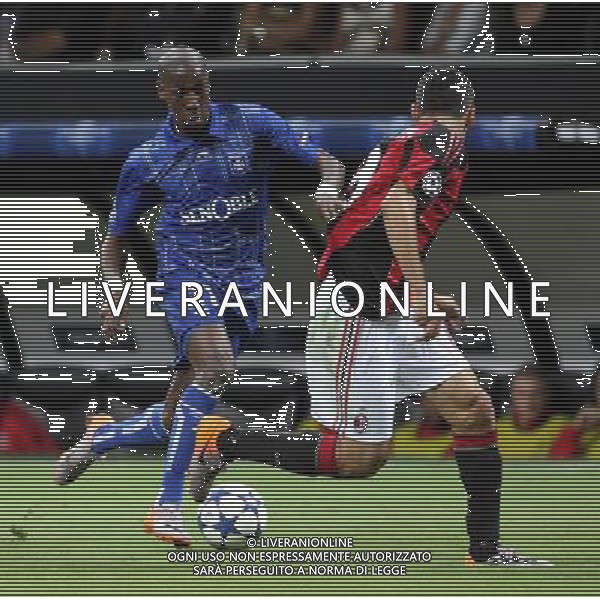 MILANO 15.09.2010-CHAMPIONS LEAGUE MATCH GROUP G MILAN - AJ AUXERRE 2:0 NELLA FOTO STEEVEN LANGLI (AUXERRE) FOT. PIOTR KUCZA/NEWSPIX.PL/AG ALDO LIVERANI ONLY ITALY 