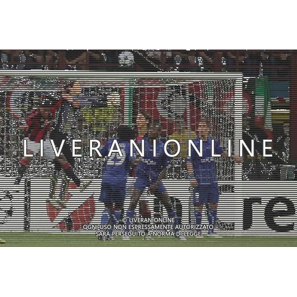 MILANO 15.09.2010-CHAMPIONS LEAGUE MATCH GROUP G MILAN - AJ AUXERRE 2:0 NELLA FOTO OD LEWEJ RONALDINHO , OLIVER SORIN , FOT. PIOTR KUCZA/NEWSPIX.PL/AG ALDO LIVERANI ONLY ITALY 