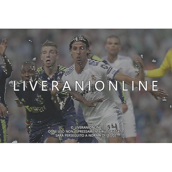 MADRID (15/(09/2010).- Champions League match Real Madrid vs Ajax Amsterdam. Eyong Enoh and Sami Khedira. Photo: Cesar Cebolla / ALFAQUI - AG. ALDO LIVERANI SAS ITALY ONLY REAL MADRID vs AJAX - CHAMPIONS LEAGUE 2010-2011
