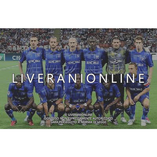 MILANO 15.09.2010-CHAMPIONS LEAGUE MATCH GROUP G MILAN - AJ AUXERRE 2:0 NELLA FOTO FORMAZIONE AUXERRE - IRENEUSZ JELEN , JEAN PASCAL MIGNOT , STEPHANE GRICHTING , ADAM COULIBALY , OLIVIER SORIN , VALTER BIRSA KLECZA OD LEWEJ DENNIS OLIECH , CEDRIC HENGBART , LANGIL STEEVEN , DELVIN NDINGA , BENOIT PEDRETTI (AUXERRE) FOT. PIOTR KUCZA/NEWSPIX.PL/AG ALDO LIVERANI ONLY ITALY 